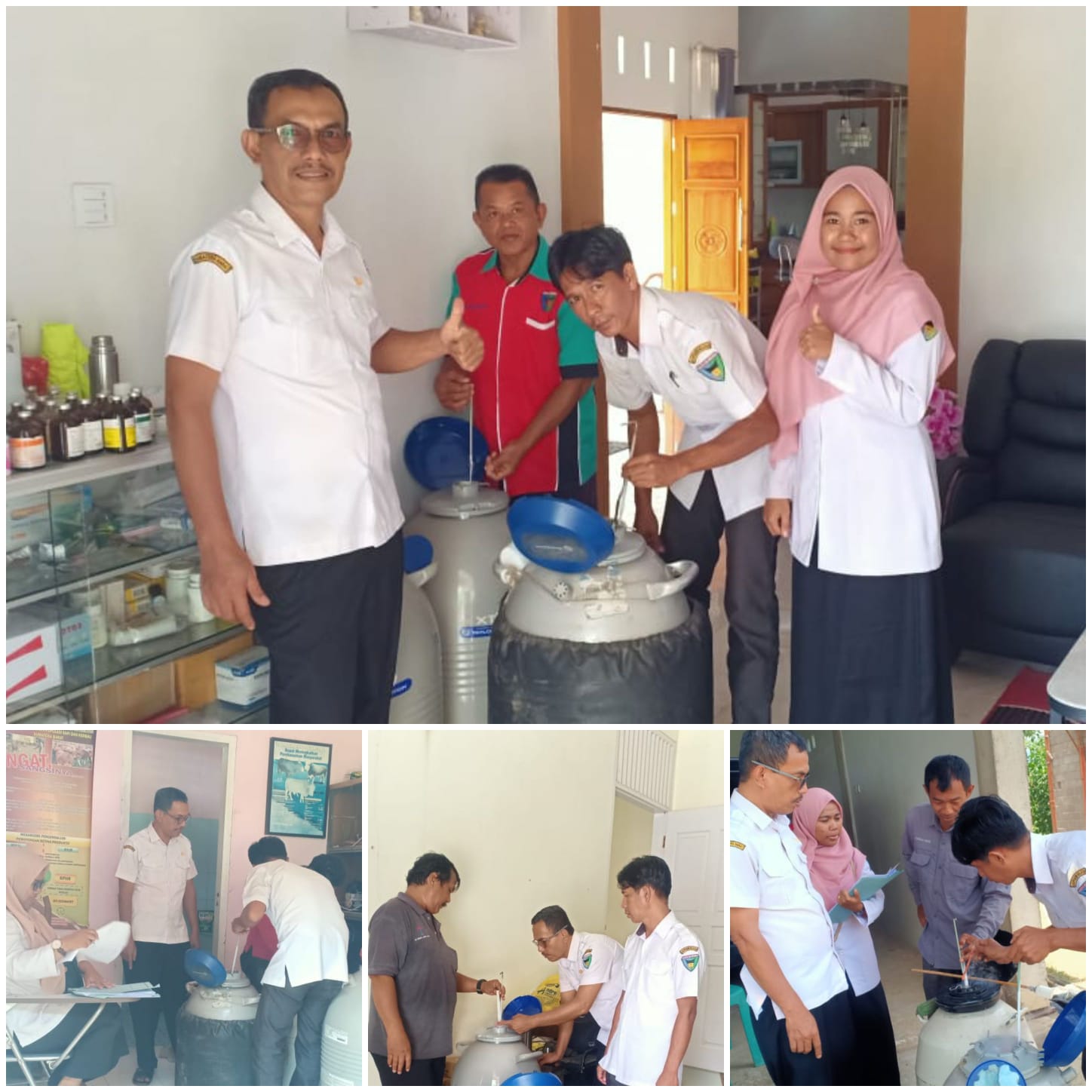 PENDISTRIBUSIAN FROZEN SEMEN KE POS IB PUSKESWAN TERPADU PADANG LABAN