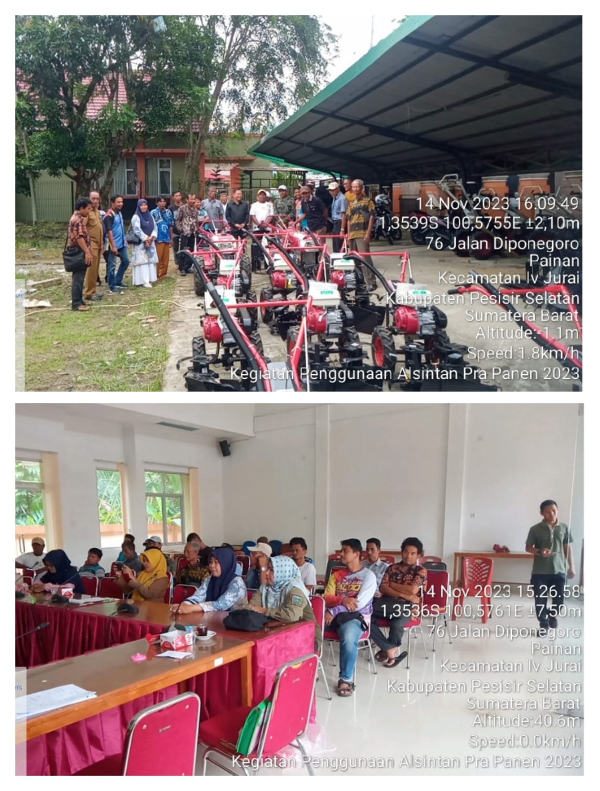 PENYERAHAN BANTUAN  ALSINTAN POKIR ANGGOTA DEWAN BAPAK IMRAL ADENANSI, SH, MH