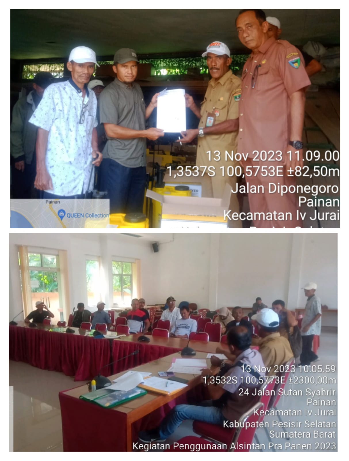 PENYERAHAN BANTUAN  ALSINTAN POKIR ANGGOTA DEWAN MUCHLIS YUSUF ABIT, ST,MM