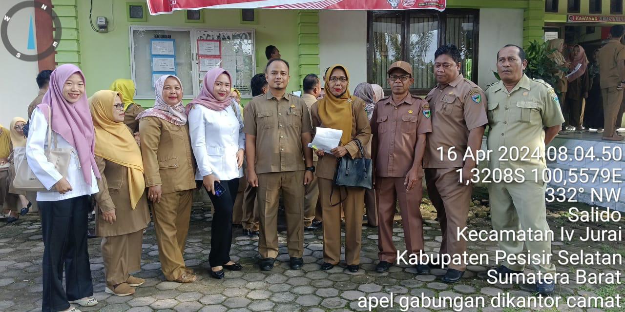 Apel Gabungan di Kanor Camat