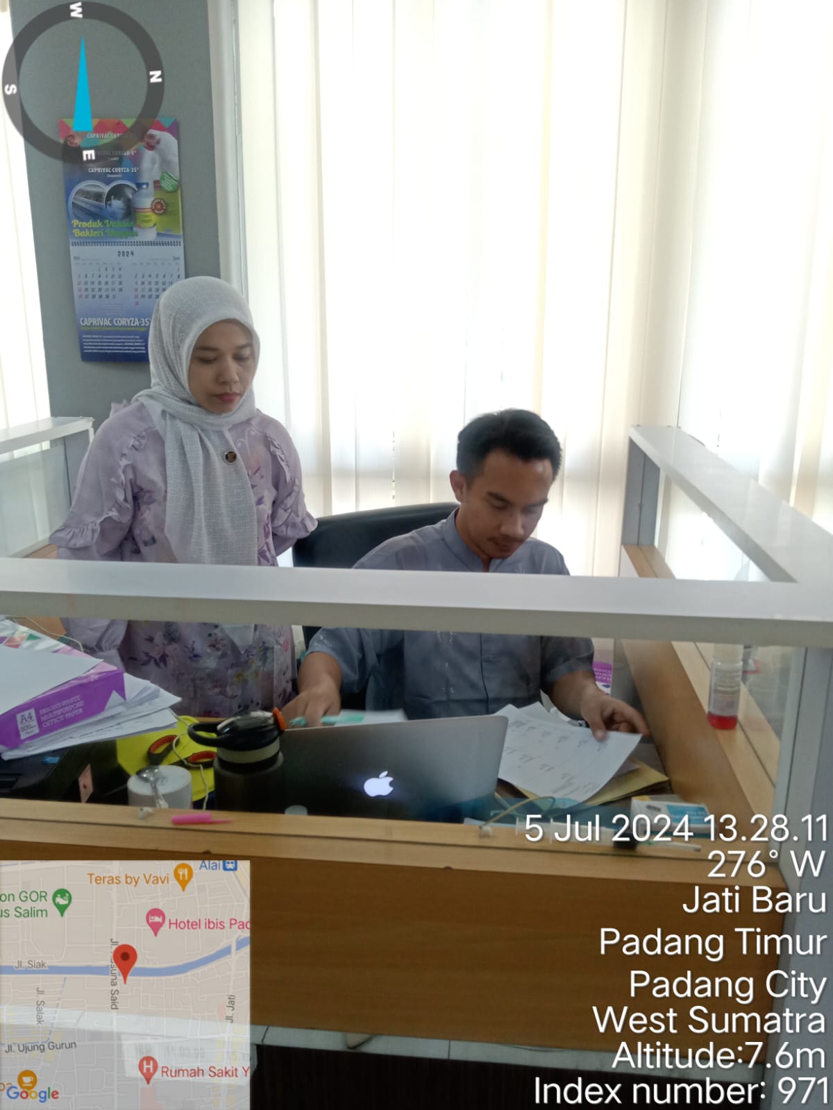 Pengantaran laporan vaksinasi rabies ke Dinas Peternakan Provinsi Sumatera Barat