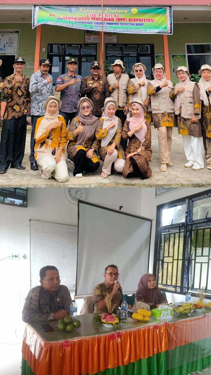 TIM DINAS PERTANIAN PROVINSI SUMATERA BARAT MELAKUKAN PENILAIAN KE BPP LUNANG