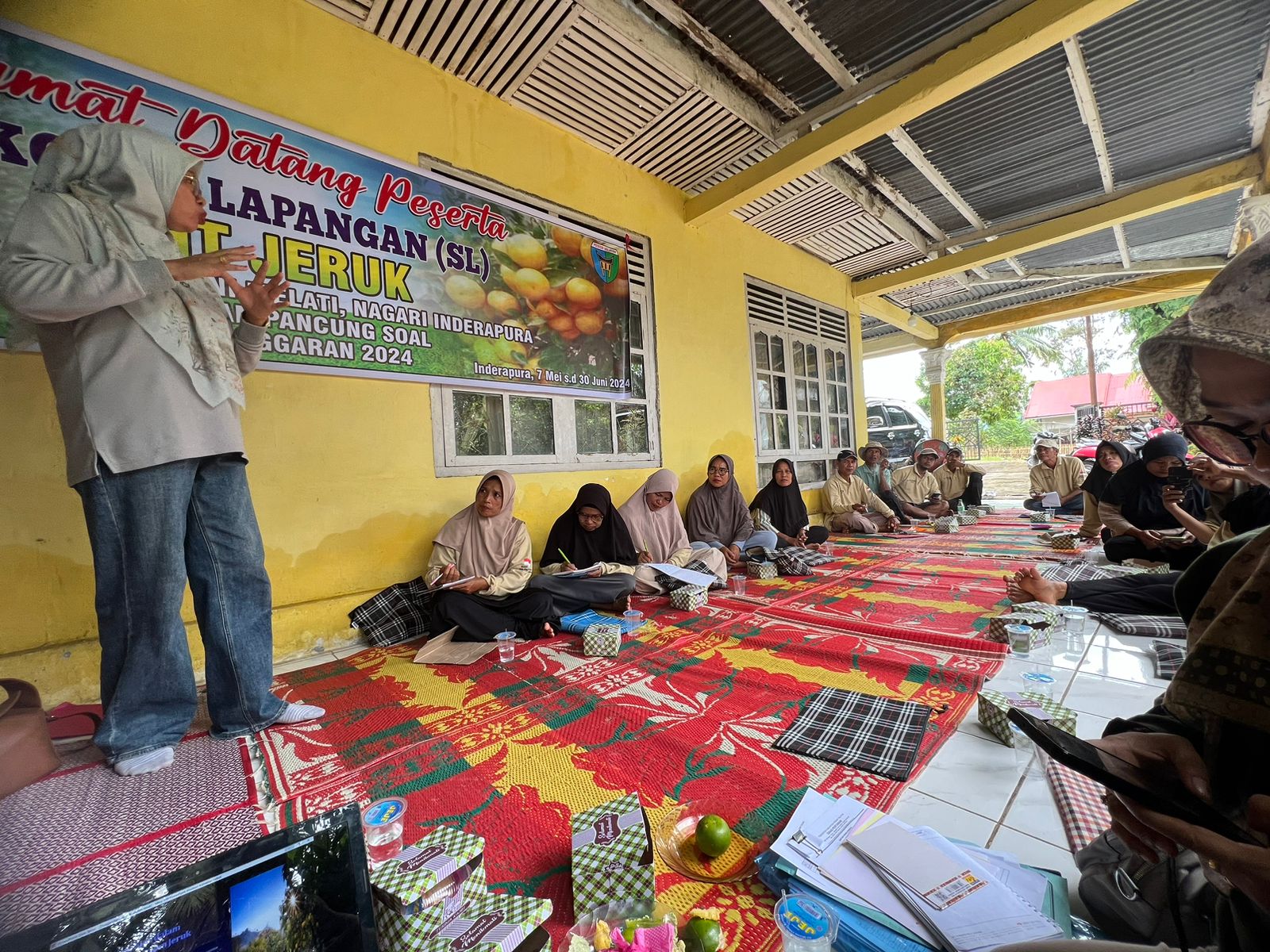 Sekolah Lapang Pengendalian Hama Terpadu Jeruk di Nagari Indrapura kecamatan Pancung soal 