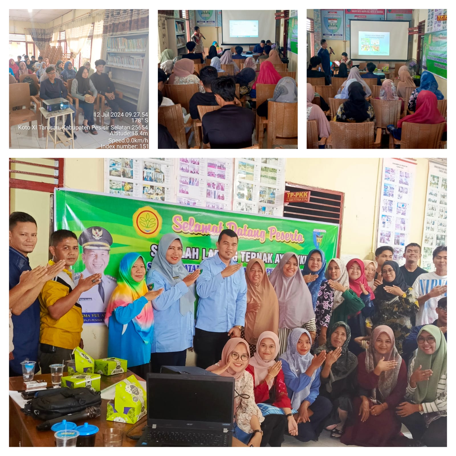 SEKOLAH LAPANG TERNAK AYAM KUB DI KELOMPOK TANI TUNAS MUDA KECAMATAN KOTO XI TARUSAN