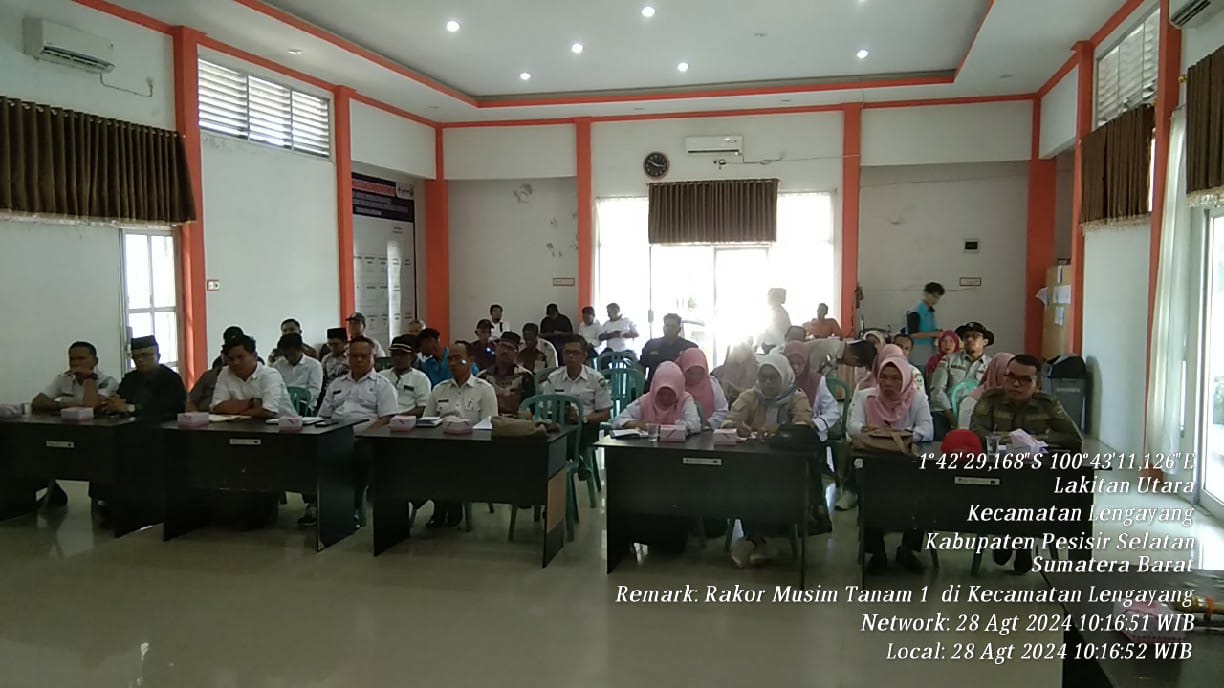 Rapat Koordinasi Musim Tanam I di Kec. Lengayang