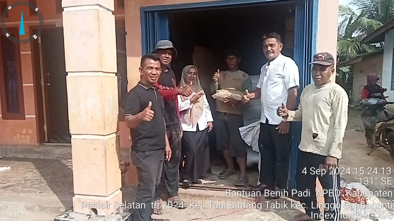 TPH-MONEV BANTUAN BENIH PADI KECAMATAN LINGGO SARI BAGANTI