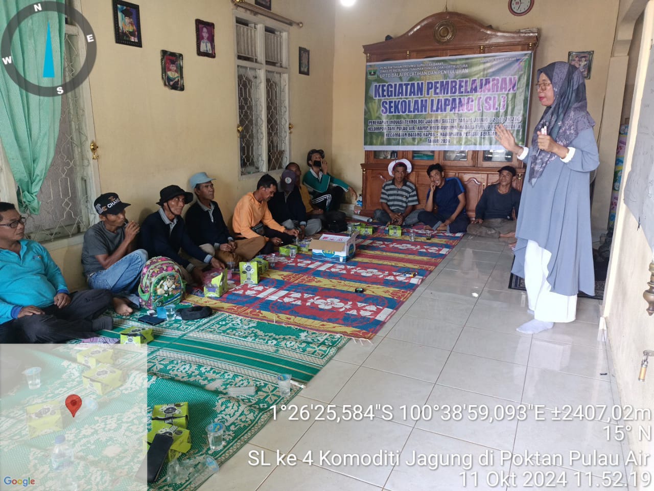 Sekolah Lapang Budidaya Jagung Sistim Jarwo Zig-zag di Nagari Tuik Kecamatan batang kapas 