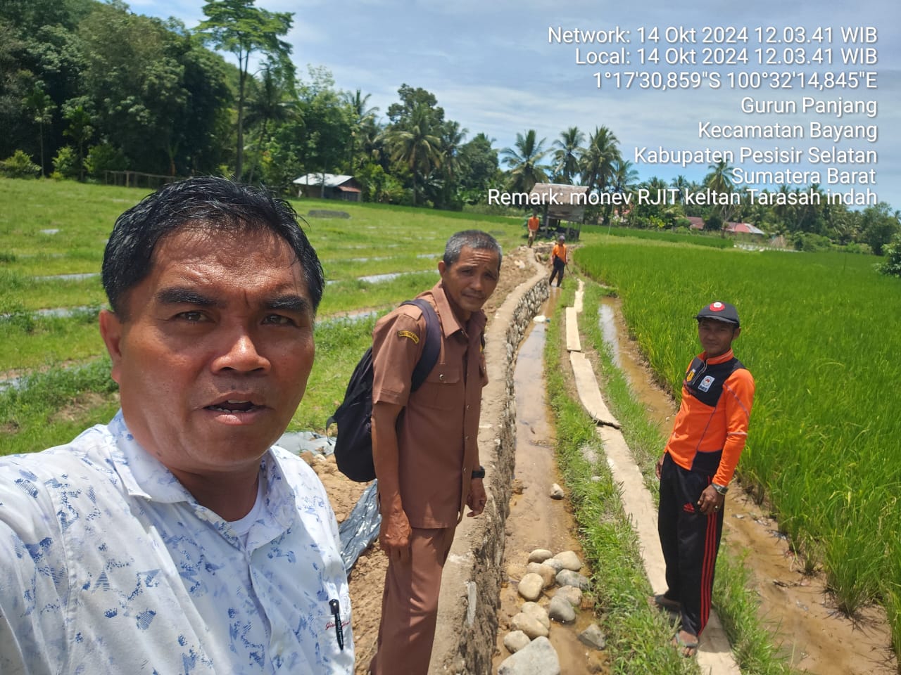 MONEV PEMBANGUNAN RJIT DI POKTAN TARASAH INDAH 