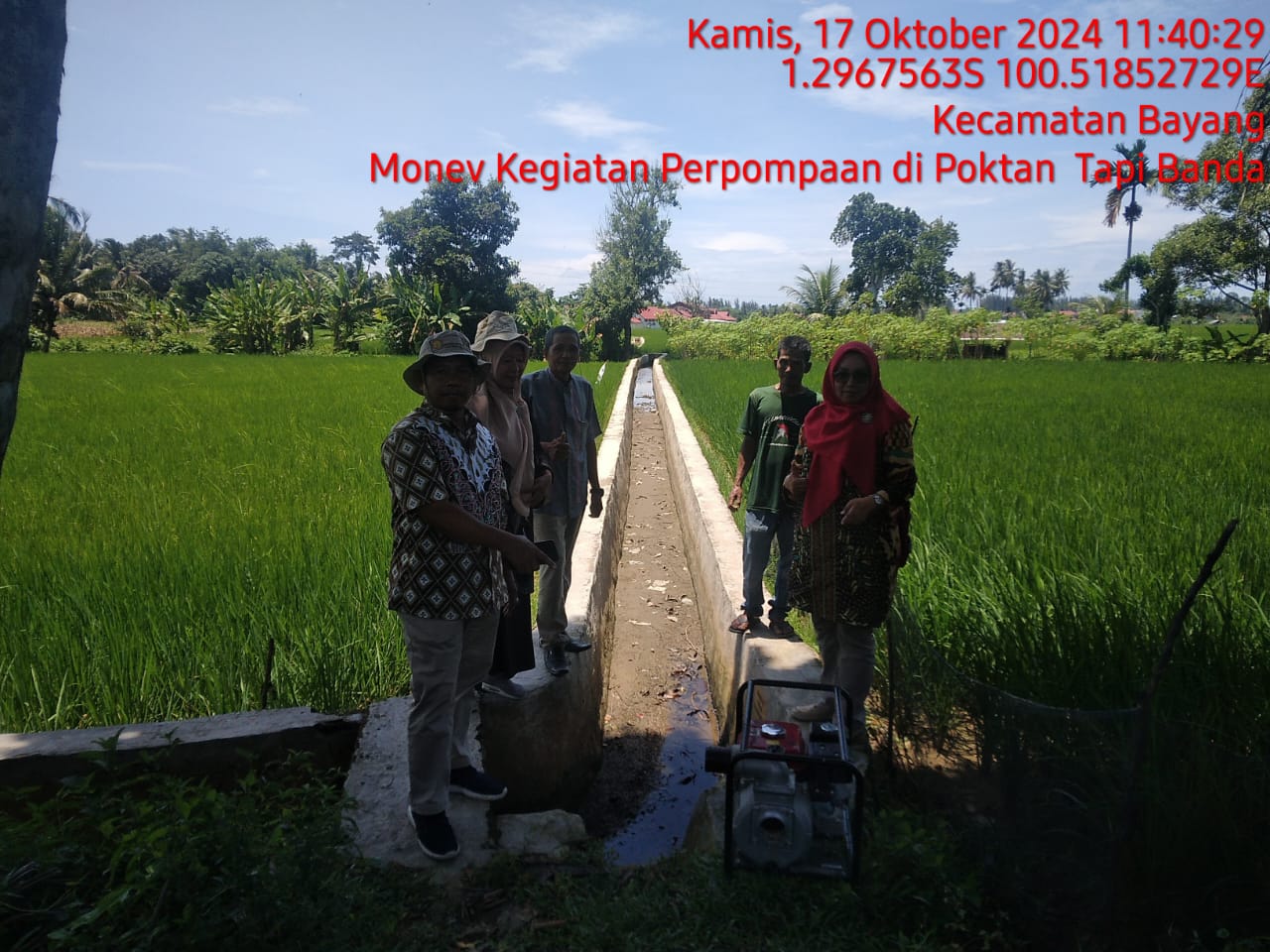 MONEV KEGIATAN PERPOMPAAN DI POKTAN TAPI BANDA
