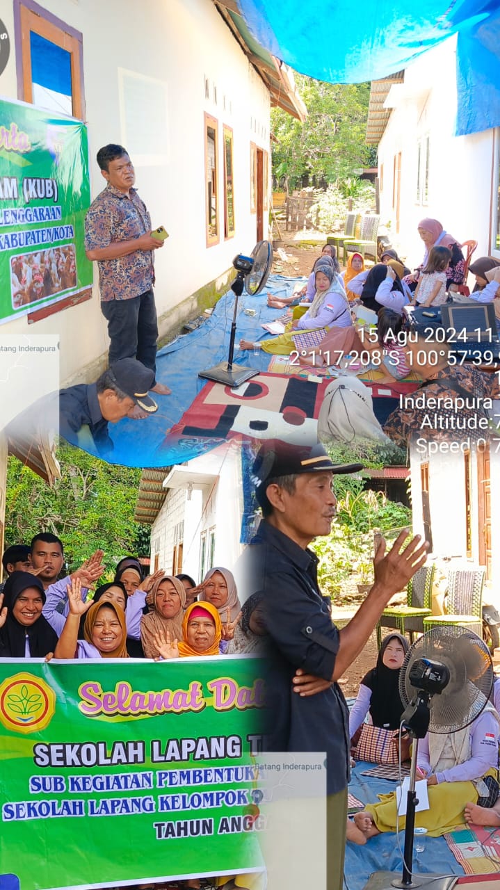 PERTEMUAN PERTAMA SEKOLAH LAPANG TERNAK AYAM KUB DI KELOMPOK TANJUNG SAIYO KEC.AIR PURA