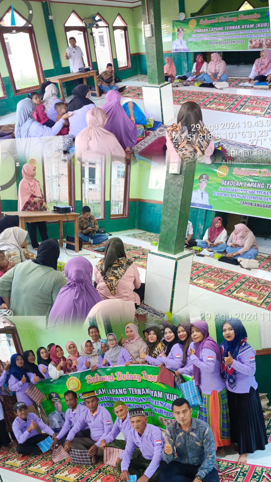 PERTEMUAN PERTAMA SEKOLAH LAPANG TERNAK AYAM KUB DI KELOMPOK SERUMPUN KEC.RANAH IV HULU TAPAN