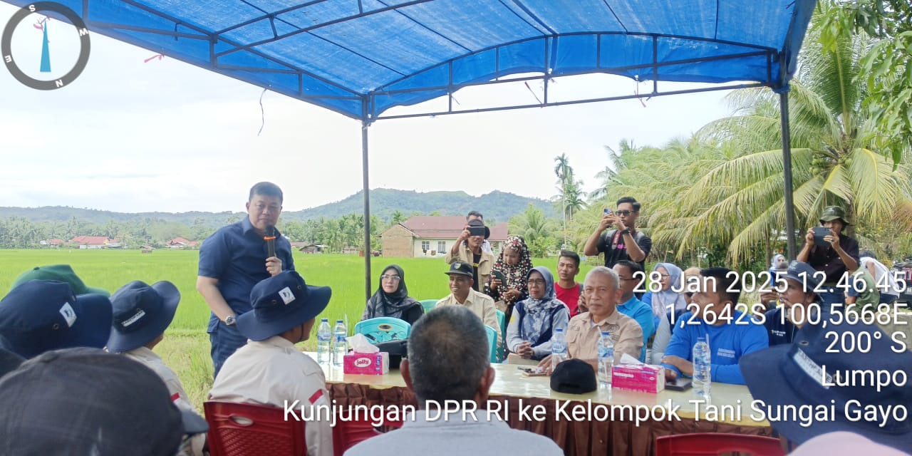 Kunjungan DPR RI ke Kelompok Tani Sungai Gayo Lumpo
