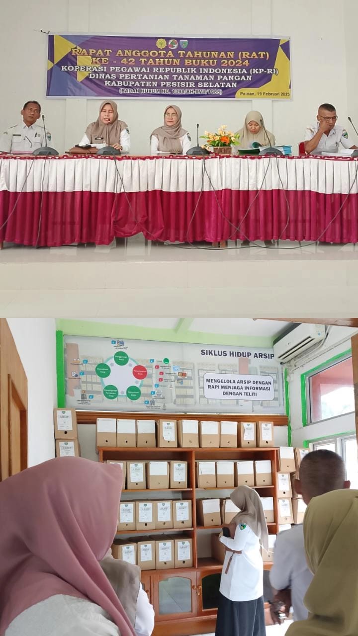 PEMBINAAN KEARSIPAN DINAS PERTANIAN DI GEDUNG PERTEMUAN A TANGGAL 5 MARET 2025