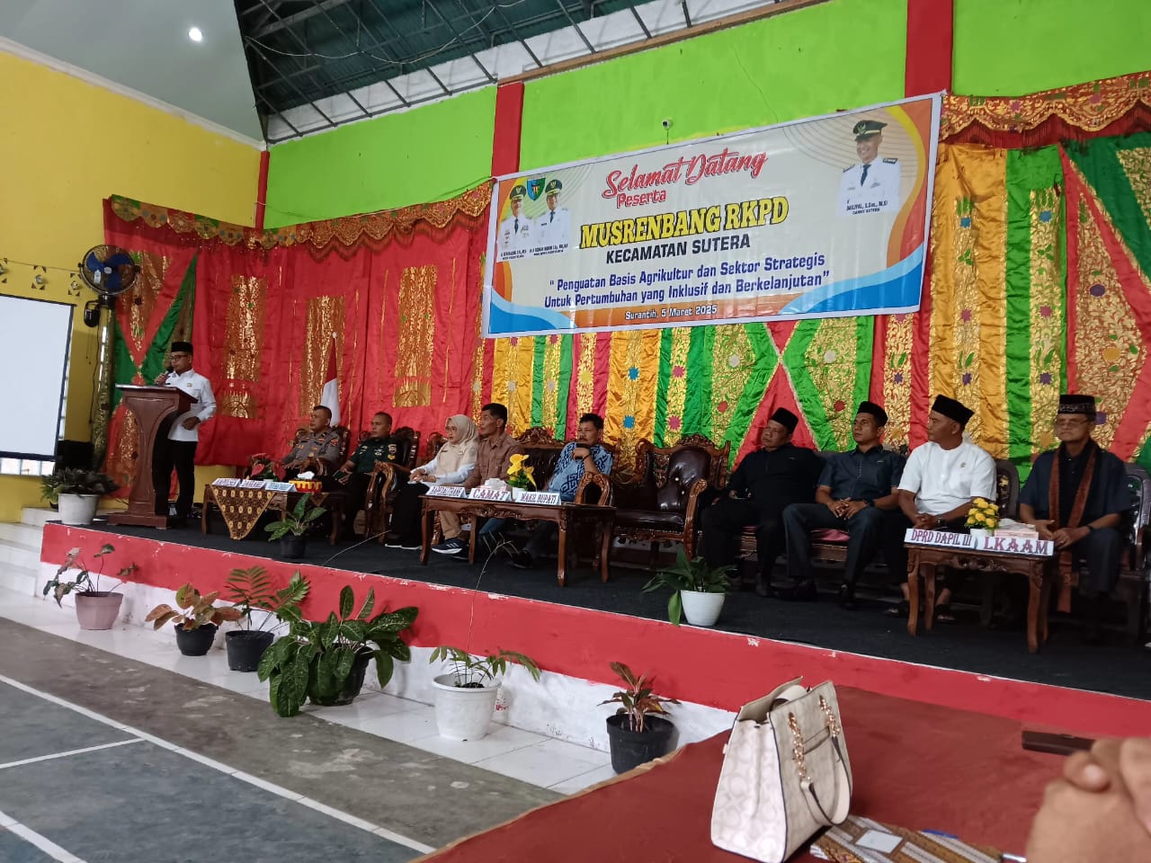 MUSRENBANG RKPD TINGKAT KECAMATAN SUTERA DIHADIRI OLEH WAKIL BUPATI PESISIR SELATAN