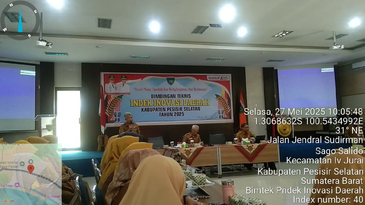 Bimbingan Teknis Indek Inovasi Daerah Kabupaten Pesisir Selatan tahun 2025