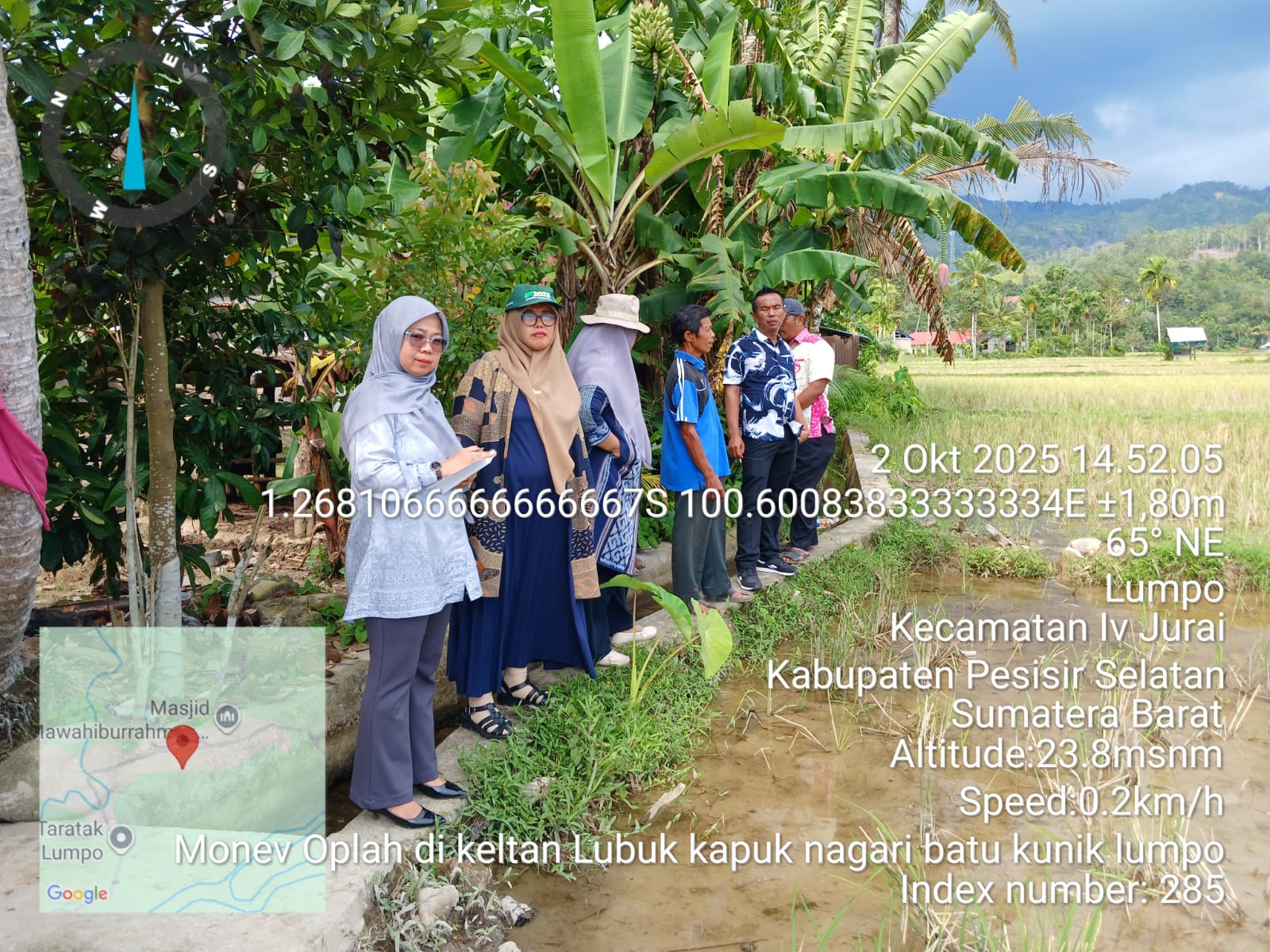 TPH-MONEV OPLAH DI KELOMPOK TANI LUBUAK KAPUAK BATU KUNIK LUMPO DI KEC IV JURAI