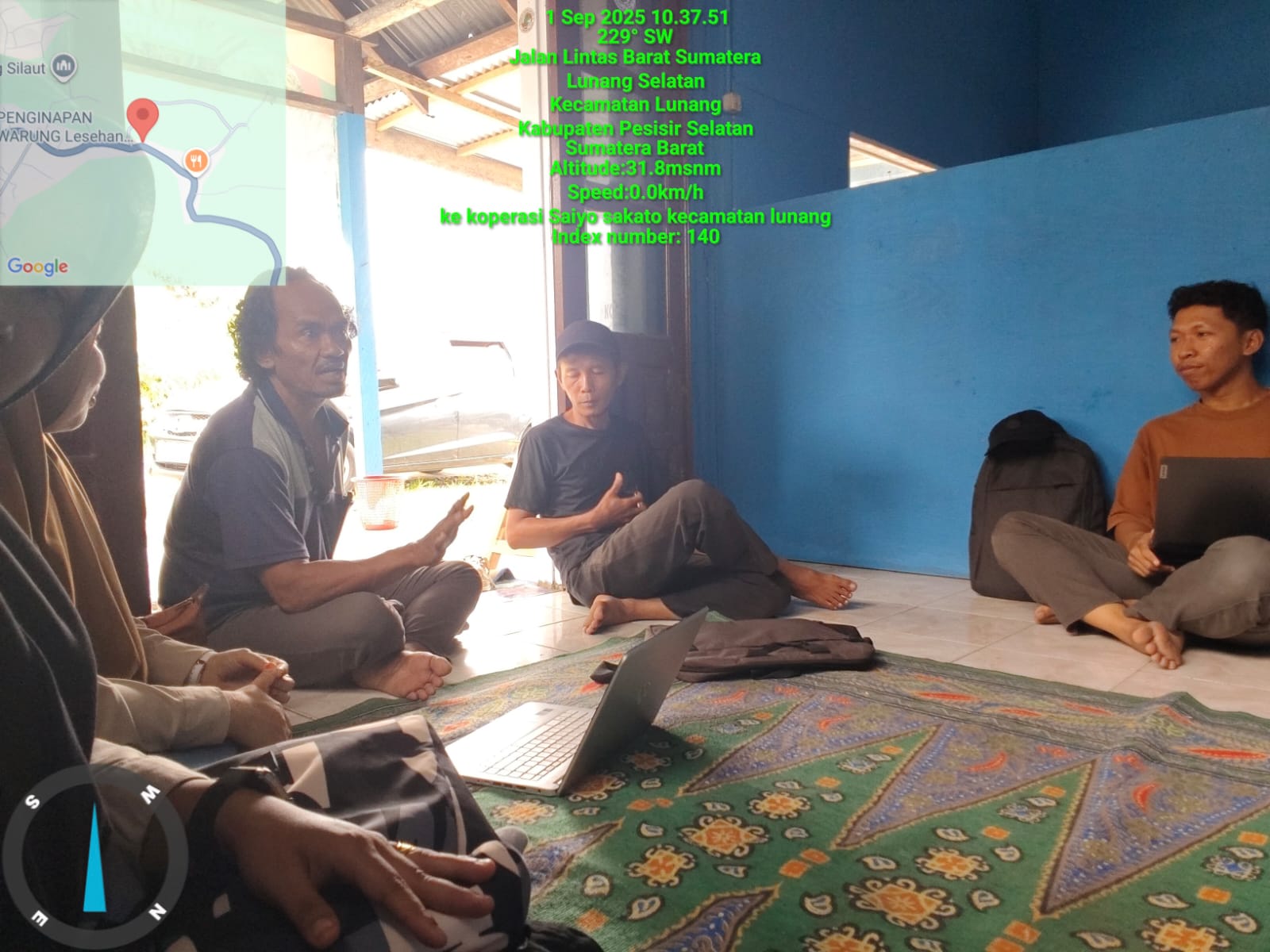 Validasi Dokumen Di Lapangan, Verifikasi Lapangan Kegiatan Sarana dan Prasarana Perkebunan Kelapa Sa