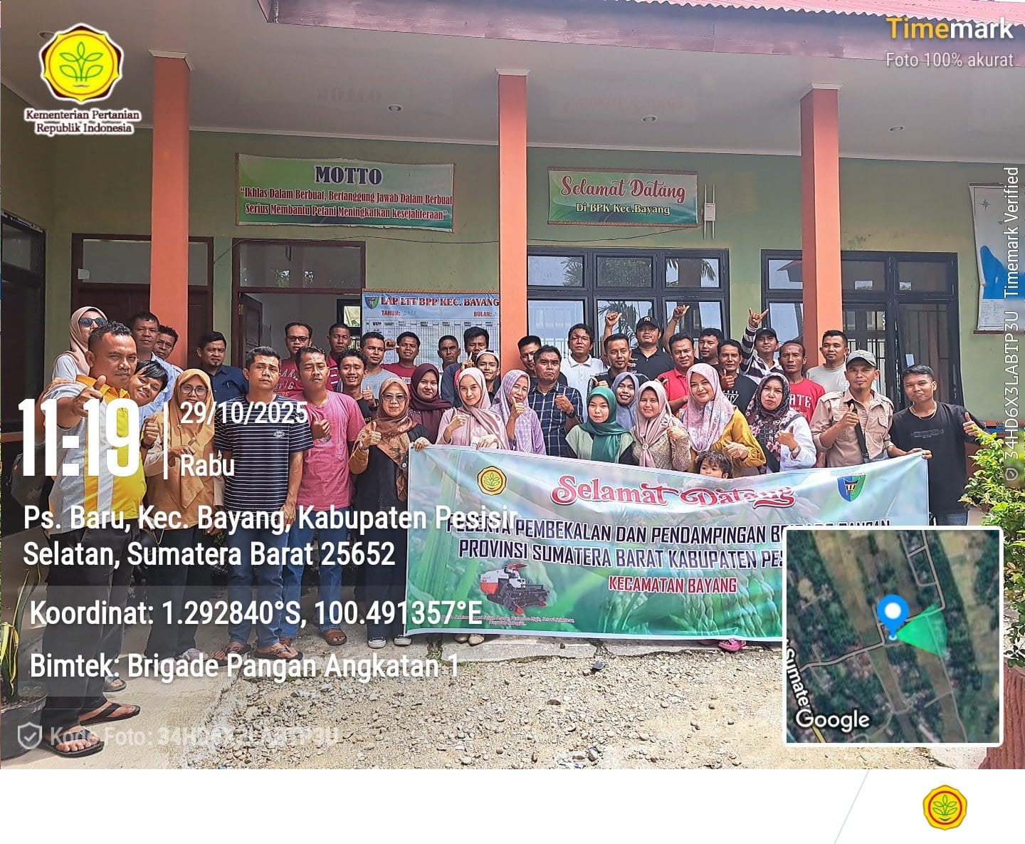 BPP BAYANG MELAKSANAKAN BIMTEK BRIGADE PANGAN ANGKATAN 1  SIAP MENUJU KEMANDIRIAN PANGAN NASIONAL (H