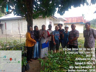 Monitoring Bantuan Bibit Durian kelompok tani Panadah II Kecamatan Ranah Ampek Hulu Tapan