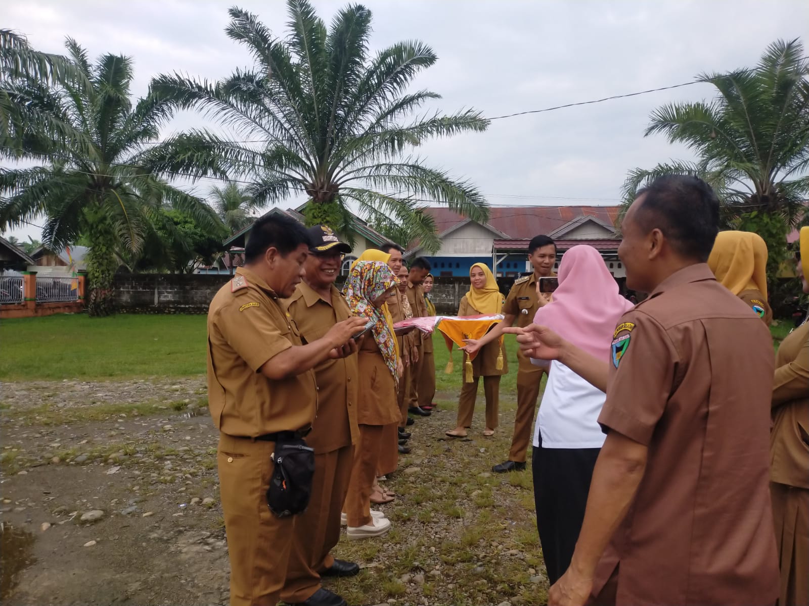 Pelaksanaan Apel Gabungan Se kec. BAB Tapan. Persiapan Menyambut HUT R-I Ke 78