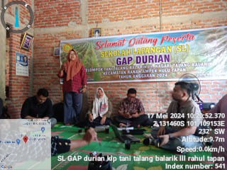 Pertemuan SL GAP DURIAN kelompok Talang Balarik III
