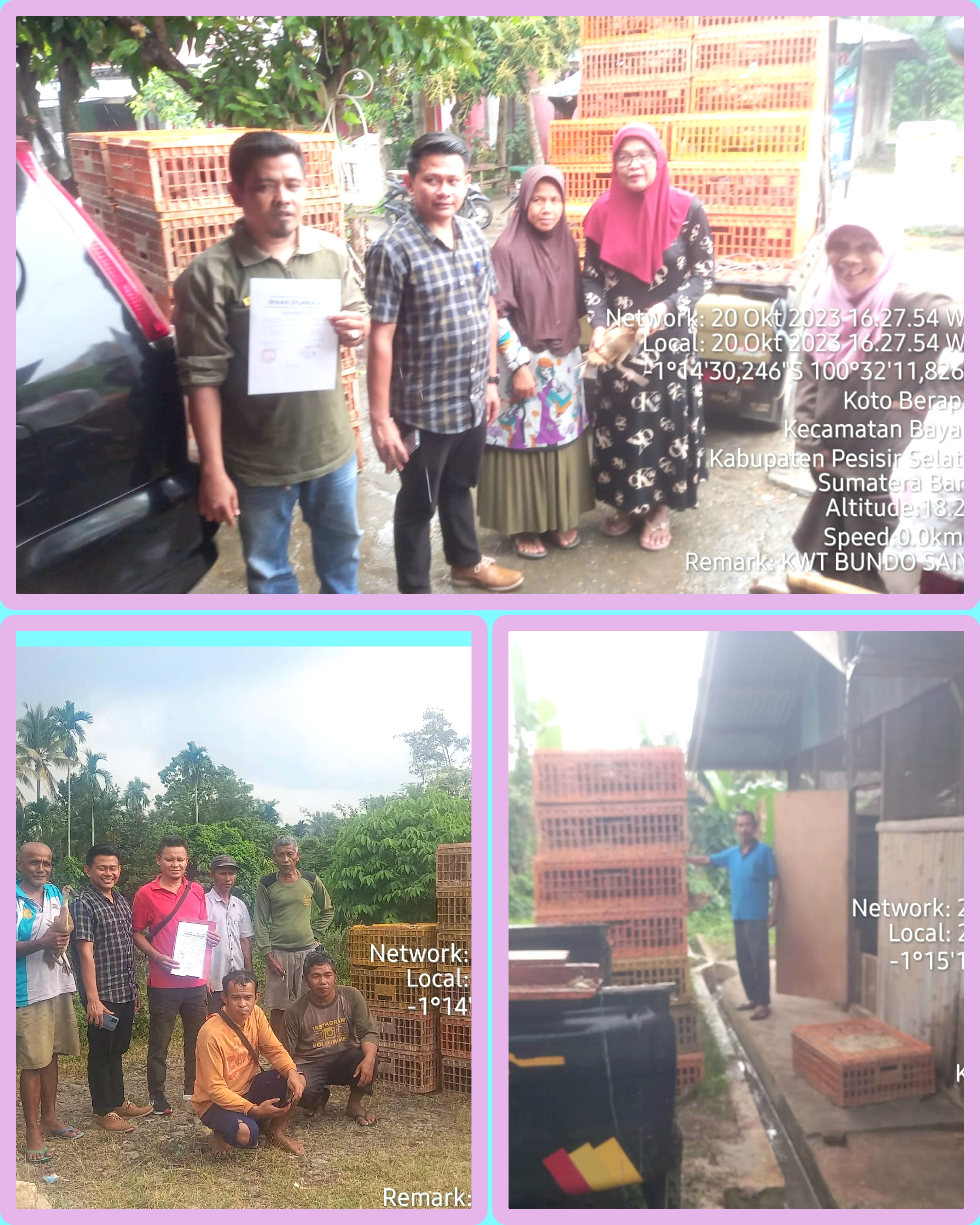 Pendampingan Pendistribusian ternak itik  bantuan pemerintah pada Kelompok tani dàn KWT di Nagari Ko