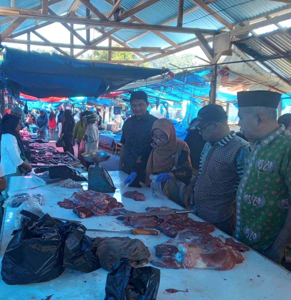 UJI SAMPEL BUKTIKAN DAGING SAPI TAK DIOPLOS DAGING BABI