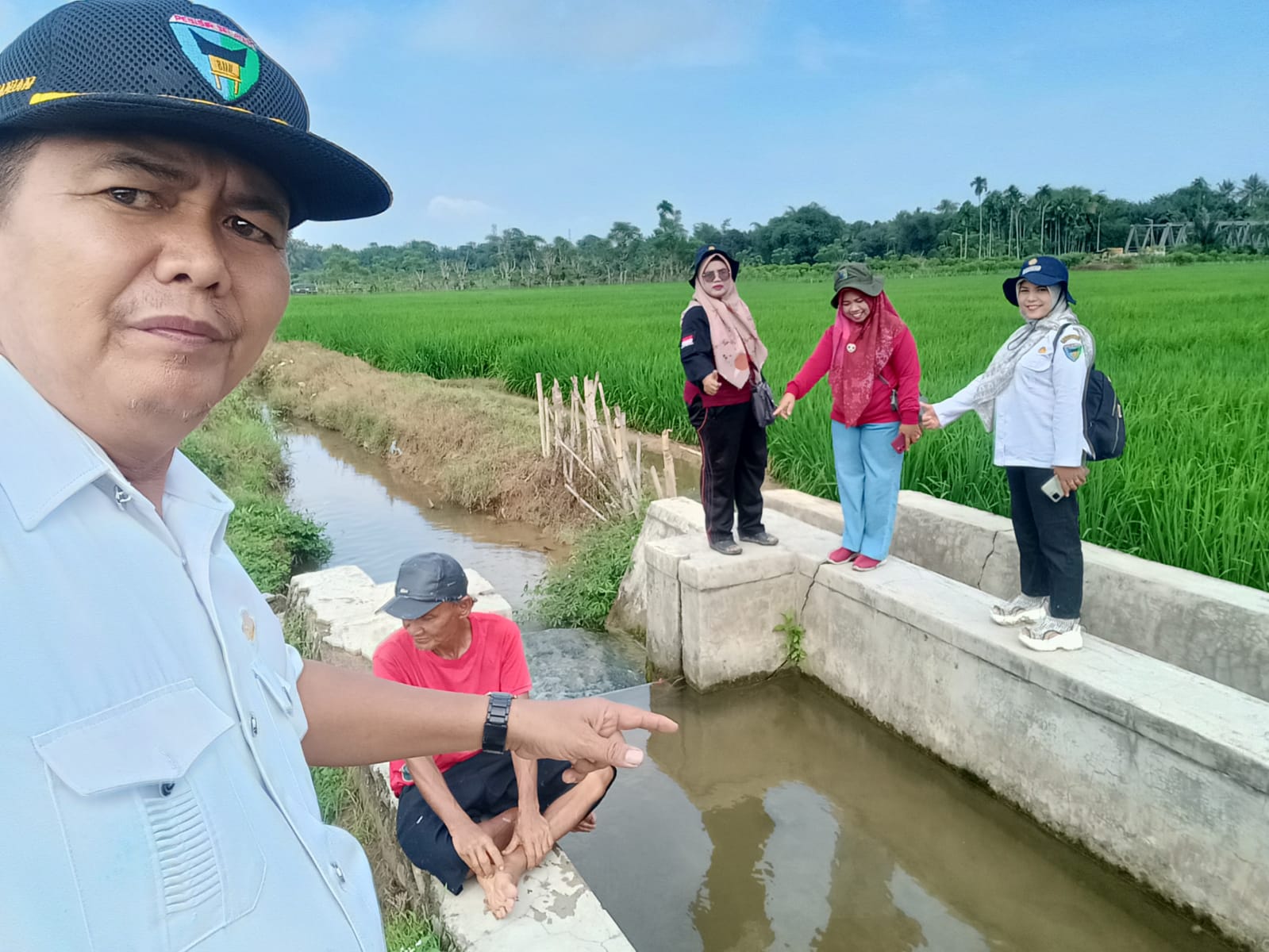 Kontrol  Jaringan Irigasi Desain bersama ppwkpp poktan B andar lamo 2