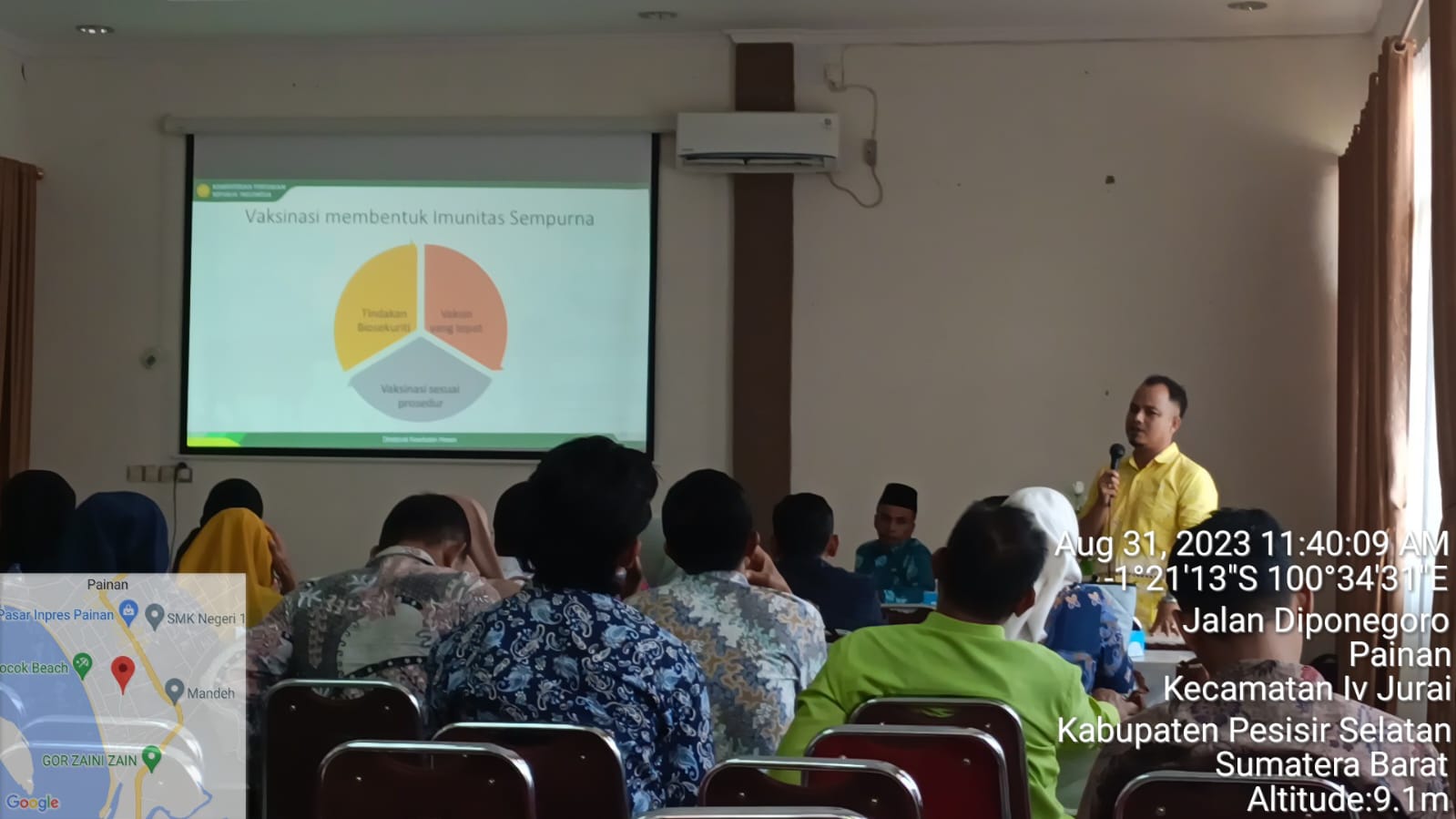 KEPALA PUSKESWAN PAINAN JADI NARASUMBER ACARA KIE PENGENDALIAN DAN PENANGGULANGAN PMK DI KABUPATEN P