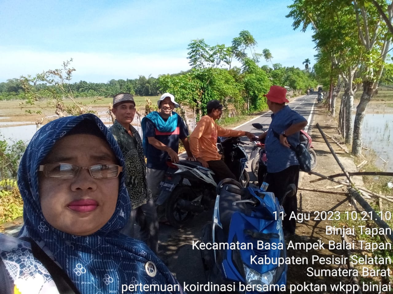 kunjungan ke wkpp binjai,koordinasi bersama pengurus poktan  \"kejar target tanam\"