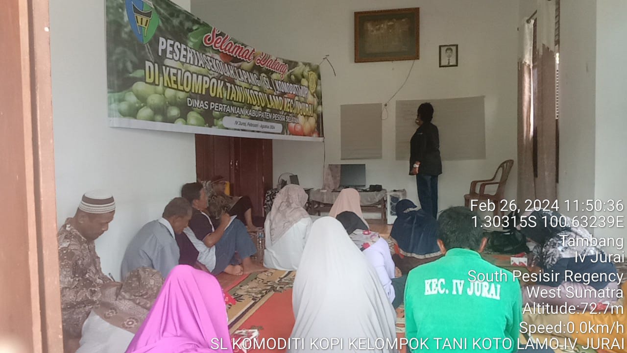 Sekolah Lapang Komoditi Kopi Tanggal 26 Februari 2024 di Kecamatan IV Jurai
