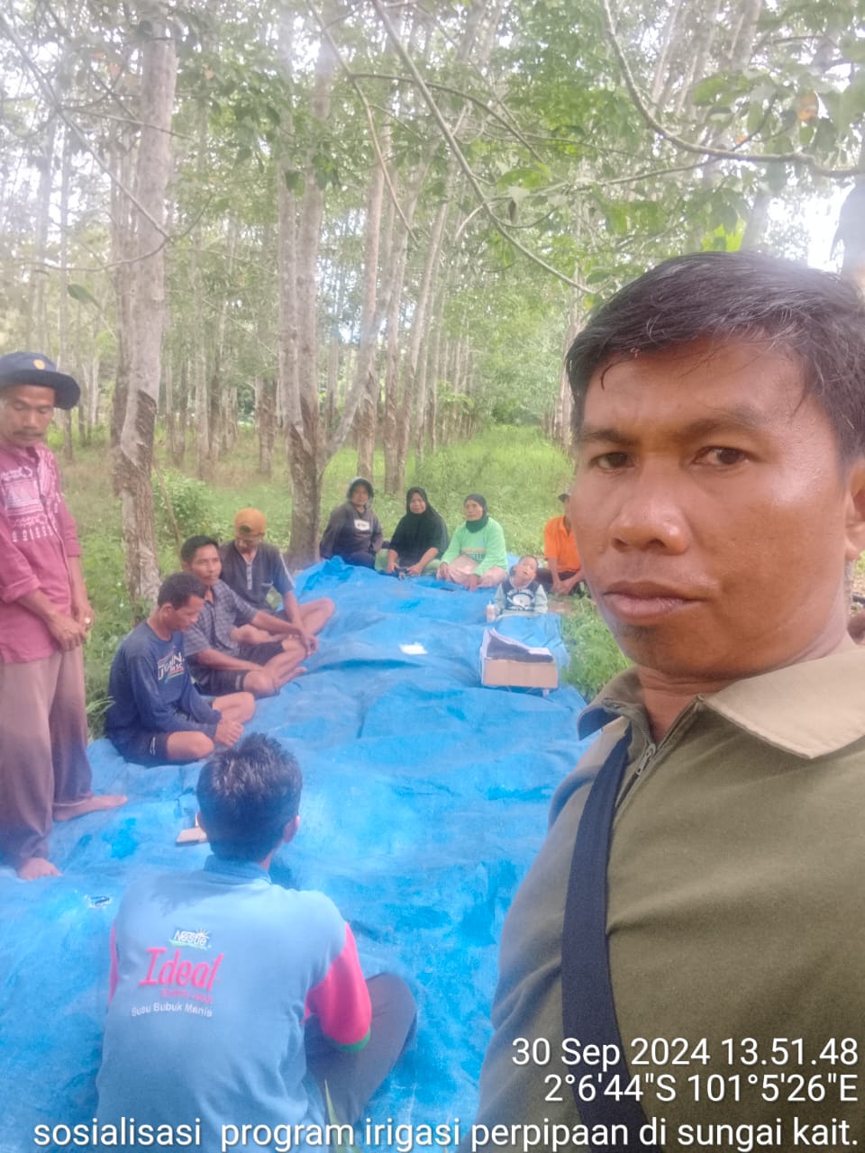 sosialisasi kegiatan perpipaan poktani sungai kait
